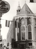 F000218 De achterzijde van de Broederkerk met de Lemkerzaal. Het kerkgebouw behoorde oorspronkelijk toe aan het ...