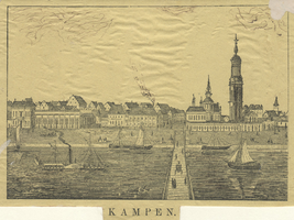 F000081 De IJsselkade en de IJsselbrug rond 1891.
