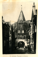 F000869 De voormalige Hagenpoort, deze poort was één van de poorten in de stadsmuur van de stad, de poort was ook de ...