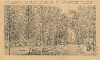 K001800-07 Agterste gedeelte der Nieuwe Weg en Kruisweg na IJsselmuiden ziende den 10 july 1843. voormiddags ten 12 ...