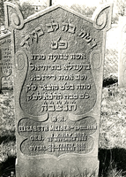 F003959 Grafsteen van Elisabeth Meijer-Speelman, geboren 13 november 1833/1 Kislew (5)594. - Op haar vertrouwt het hart ...