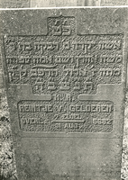 F004122 Grafsteen van Reintje van Gelderen, overleden 31 augustus 1922/7 Elul (5)682 - H(ier is) b(egraven) de dierbare ...