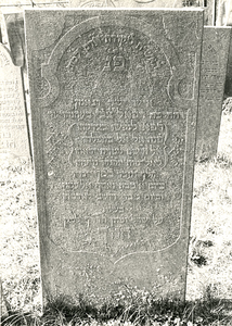 F004080 Grafsteen van Hertog Beenhouwer, overleden 10 december 1863, oud 81 jaar. Het begin van het lot van de mens is ...