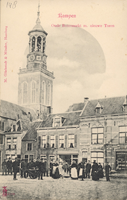 F000148 Botermarkt met op de achtergrond de Nieuwe Toren.