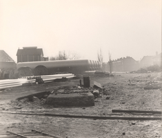 F000299 Terrein van de Gasfabriek met buffertanks voor de opslag en distributie van aardgas.