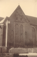 F000923 Dwarsbeuk (transept) van Onze Lieve Vrouwe- of Buitenkerk. De kerk is een hallenkerk, en in deze vorm met drie ...