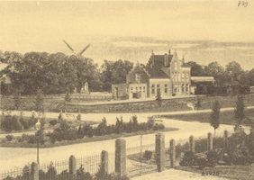 F000739 Station Kampen-Zuid, de lijn van Kampen naar Hattem, de opening vond plaats op 23 september 1913, heeft stil ...