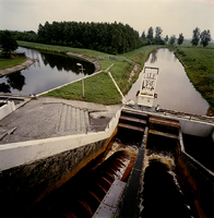 F011785 IJsselmuiden, zicht op de Mastenbroekerpolder, op de voorgrond het gemaal Kamperzeedijk.
