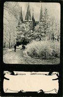 F000684 Wintergezicht van de Broederpoort aan de plantsoenzijde.