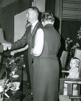 F011090 L.A. Verburg, 25 jaar Burgemeester van IJsselmuiden.