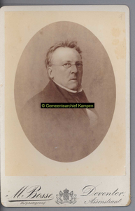 F003065 Portret van P.C. Molhuijsen (1793-1865) gemeentearchivaris van 1860 - 1865Philip Christiaan Molhuijsen, ...