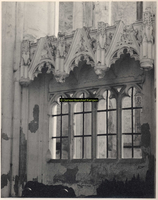 F001795 Sedilia met baldakijn van het koor in de Bovenkerk voor de restauratie in 1958.