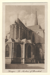 F000060 Kaart 1: St. Nicolaas- of Bovenkerk. Kaart 2: Gotische Huis aan de Oudestraat 158.
