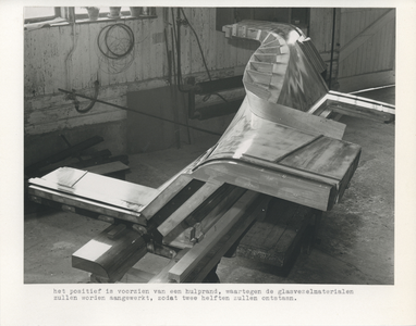F013453-4 Serie foto's over een produktie proces van Schokbeton, van de door John Johansen uit New Canaan, Connecticut, ...