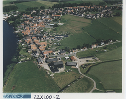 F014516 luchtfoto Grafhorst aan het Ganzendiep.
