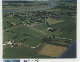 F014529 Luchtfoto van 's-Heerenbroek met Zwolseweg.