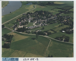F014532 Luchtfoto van Zalk aan de IJssel.