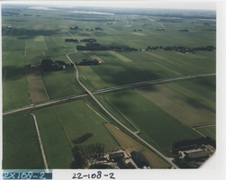 F014538 Luchtfoto in de buurt van Wilsum.