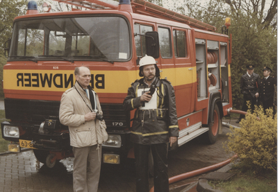 F014698 Brandweer IJsselmuiden - Brandweerwedstrijd in Zwolle 27 april 1985.
