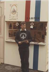 F014993 Hanzedagen van 1983 in Lübeck Duitsland. Kamper markt delegatie voor de gemeente kampen, J.W. Boekhoven, R.G. ...