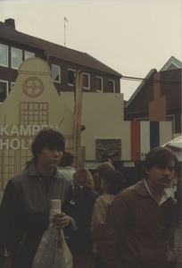 F015024 Hanzedagen van 1983 in Lübeck Duitsland. Kamper markt delegatie voor de gemeente kampen, J.W. Boekhoven, R.G. ...