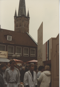 F015027 Hanzedagen van 1983 in Lübeck Duitsland. Kamper markt delegatie voor de gemeente kampen, J.W. Boekhoven, R.G. ...