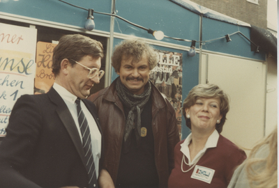 F015031 Hanzedagen van 1983 in Lübeck Duitsland. Kamper markt delegatie voor de gemeente kampen, J.W. Boekhoven, R.G. ...