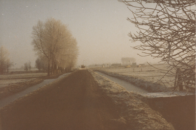 F015133 Buitengebied IJsselmuiden winters landschap.