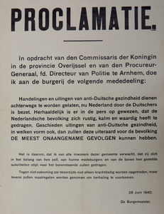  3. Proclamatie Oldenhof 1940.