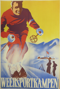 WOII000101 Affiche van de Nazi's betreffende de jeugdkampen van de Hitlerjugend, 15-01-1944 - 15-02-1944