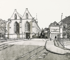 Horst 08 De Broederkerk (links) was oorspronkelijk de kerk van het Minderbroederklooster, het oudste klooster in de ...