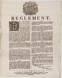  Reglement van de Staten van Holland en Westfriesland van 27 mei 1760 op het betalen voor een bank in de Nederduits ...