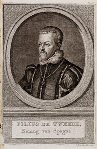  Portret van Filips de Tweede, koning van Spanje (1527-1598)