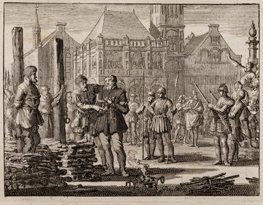  Ketters op de brandstapel op de Dam in Amsterdam in 1569