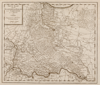  Kaart van het oostelijk deel van Utrecht, Eemland en de Gelderse Vallei