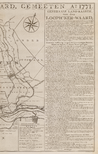  Generaale land-kaarte van den Loopicker-waard, gemeeten anno 1771 (rechterblad)