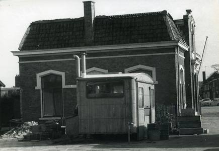  Oude postkantoor hoek Van Hardenbroeklaan - Provinciale weg met patatwagen van Van Mourik