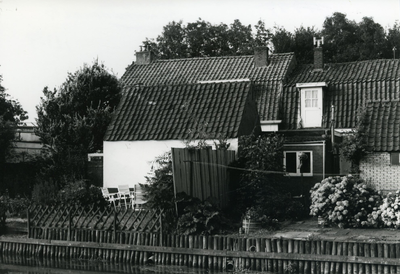  Zicht vanaf de Kromme Rijn op de woning Schoudermantel 67.