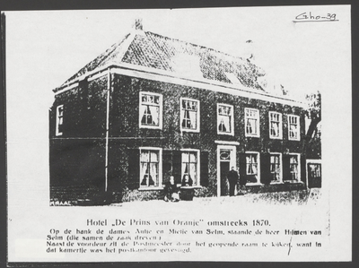  Hotel de Prins van Oranje omstreeks 1870.