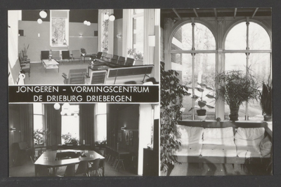  Drie interieurfoto's van het JVC De Drieburg.