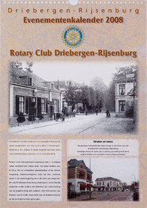  Omslag evenementen-jaarkalender Driebergen-Rijsenburg met 12 maandbladen met (oude) foto's