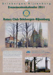  Omslag evenementen-jaarkalender Driebergen-Rijsenburg met 12 maandbladen met (oude) foto's