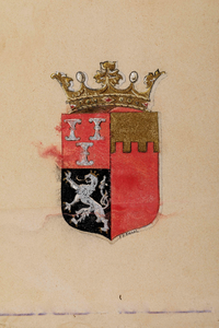  Geschilderd wapen van de gemeente Driebergen-Rijsenburg