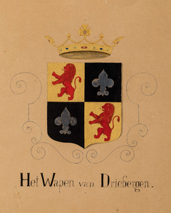  Geschilderd wapen van de gemeente Driebergen