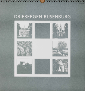  Omslag jaarkalender Driebergen-Rijsenburg met 6 maandbladen met eigentijdse foto's