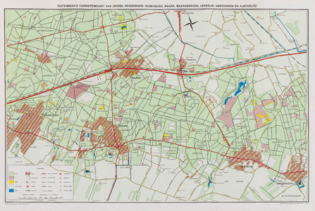 Ruitenbeek's Toeristenkaart van Doorn, Driebergen-Rijsenburg, Maarn, Maarsbergen, Leersum, Amerongen en Austerlitz ...