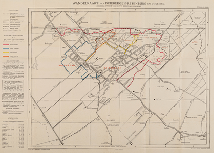  'Wandelkaart van Driebergen-Rijsenburg en Omgeving. Officieele uitgave van de V.V. Driebergen-Rijsenburg'