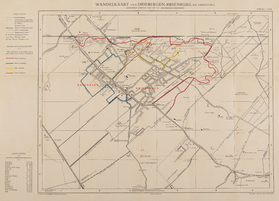  'Wandelkaart van Driebergen-Rijsenburg en Omgeving. Officieele uitgave van de V.V. Driebergen-Rijsenburg'