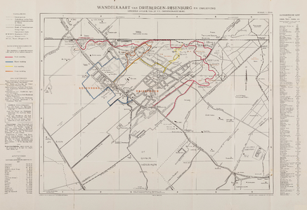  'Wandelkaart van Driebergen-Rijsenburg en Omgeving. Officieele uitgave van de V.V.V. Driebergen-Rijsenburg.' (4de uitgave)