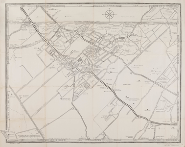  Plattegrond van Driebergen-Rijsenburg met onder meer de locatie van instellingen en voorzieningen alsmede met namen ...